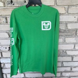 Walt Disney World new long sleeve green shirt. NWT